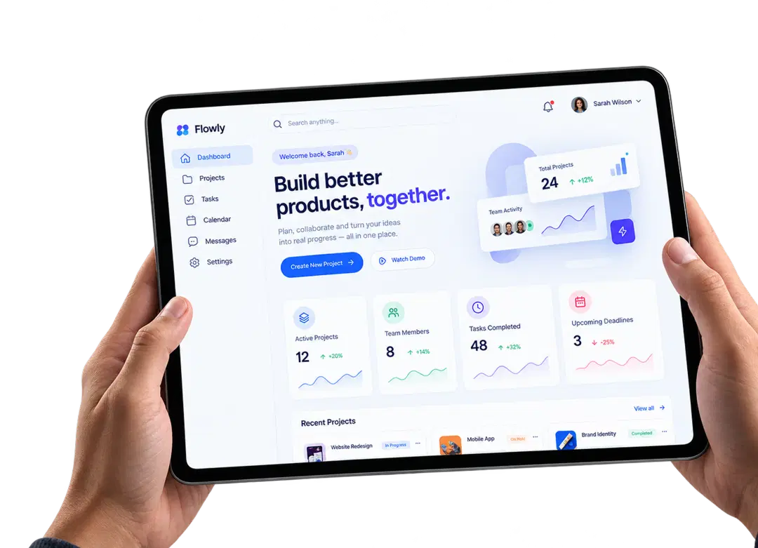 Clinical AI copilot dashboard displayed on a tablet
